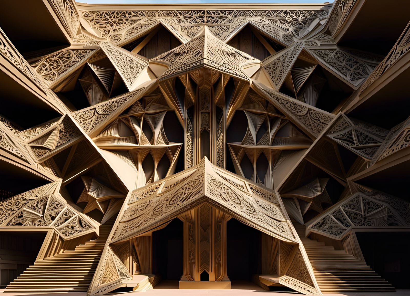 Stunning Origami Art in Dynamic Lighting