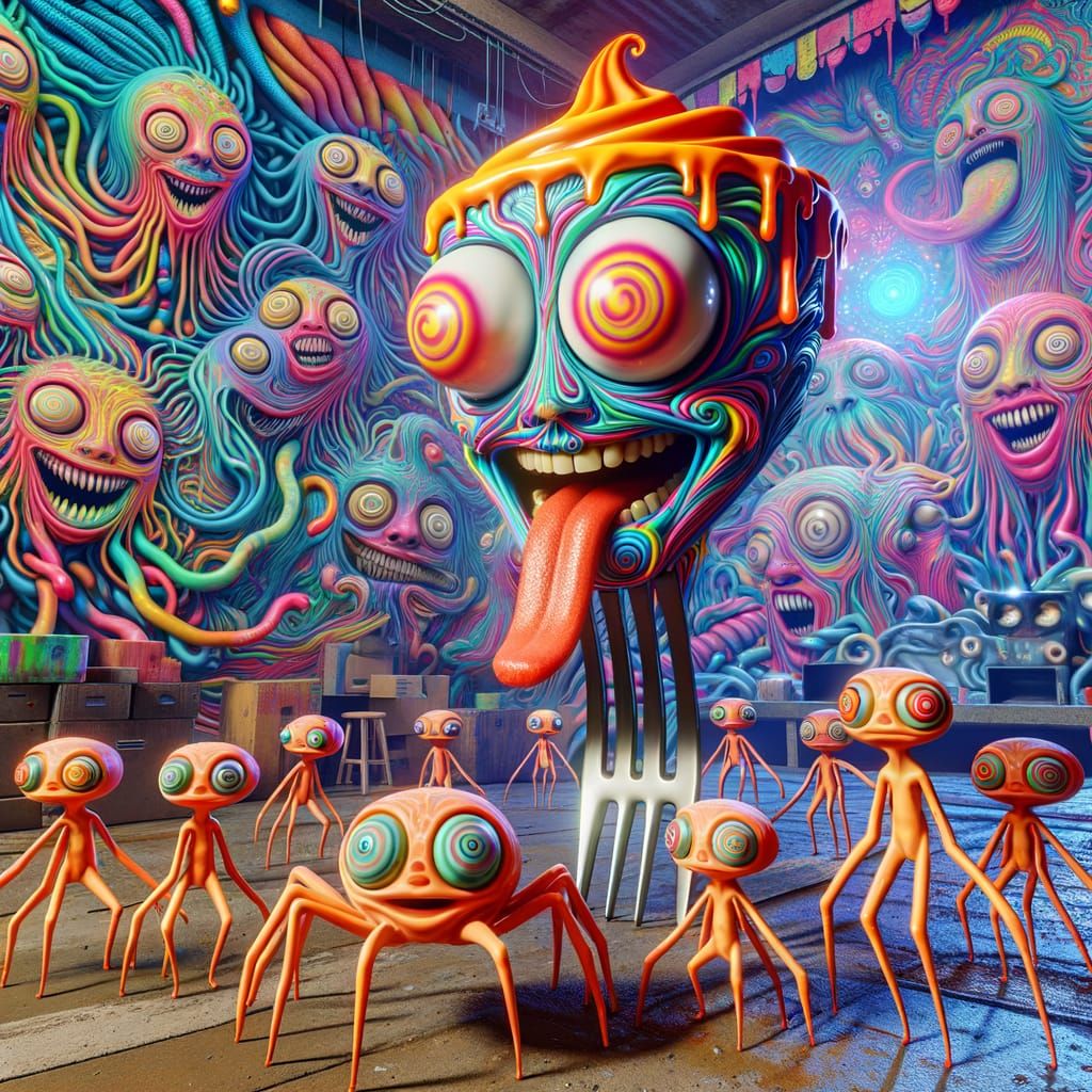 Psychedelic Alien Magician in 8K Resolution