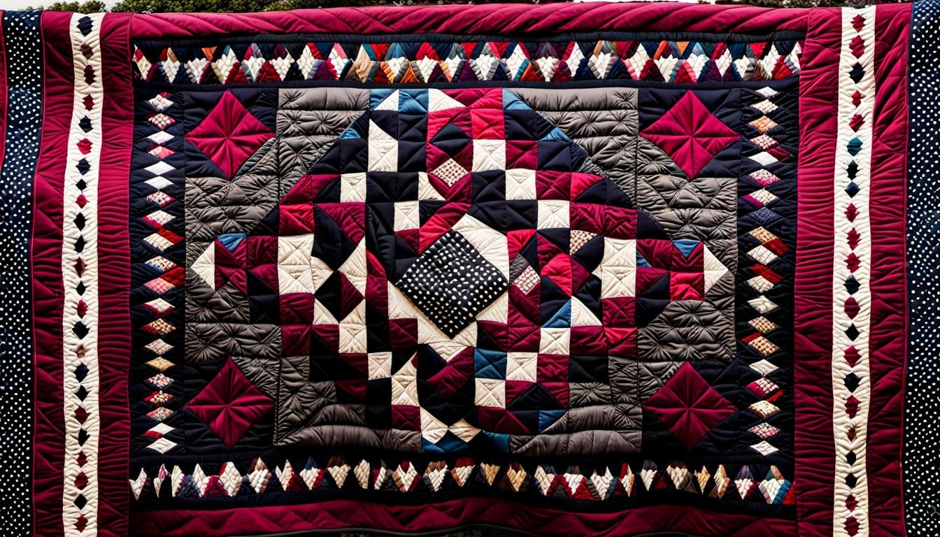 Appalachian Quilt of Geometric Pattern