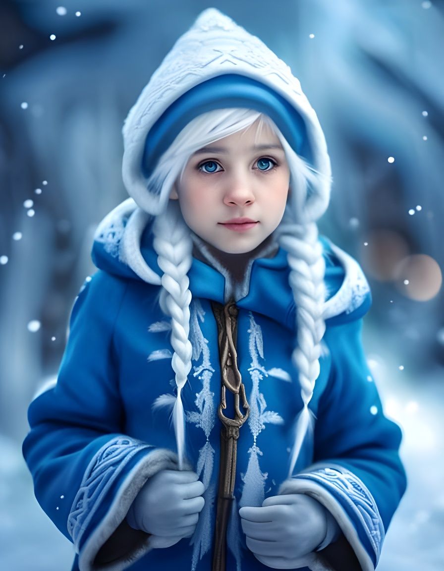 Little Winter Gnome Girl