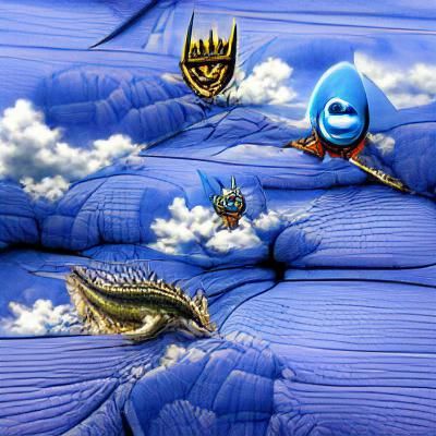 Majestic Dragon Soaring Over Snowy Peaks