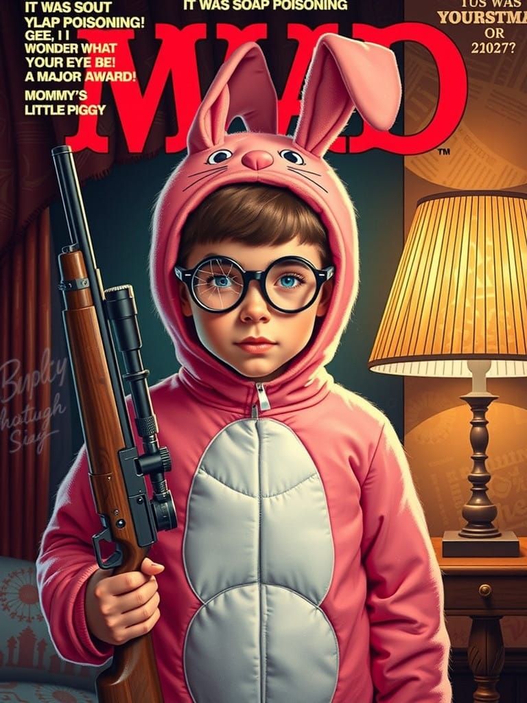 Ralphie's Hilarious BB Gun Christmas Cover Art