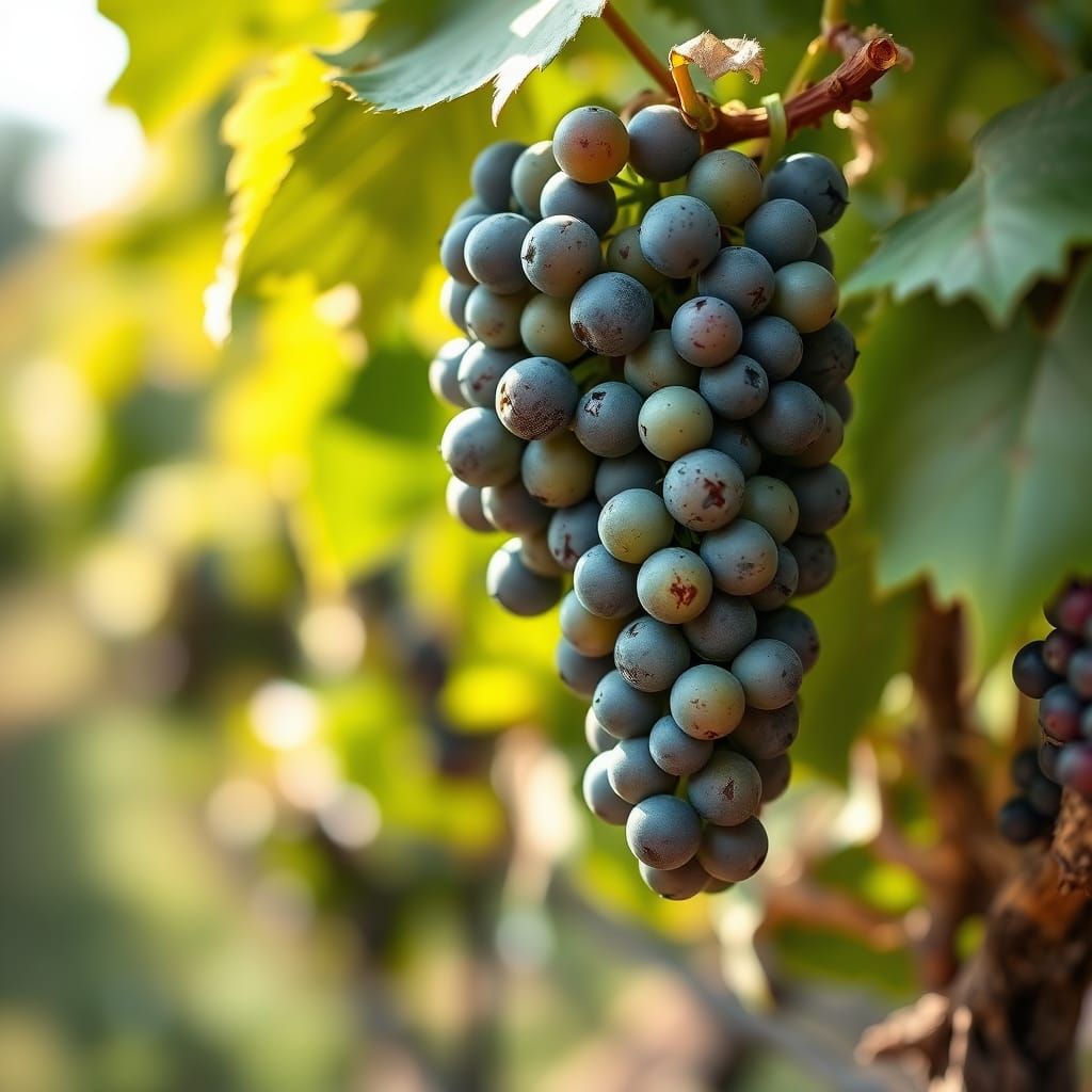 Luscious Grapes Ripe for Harvest in Vibrant Natural Light