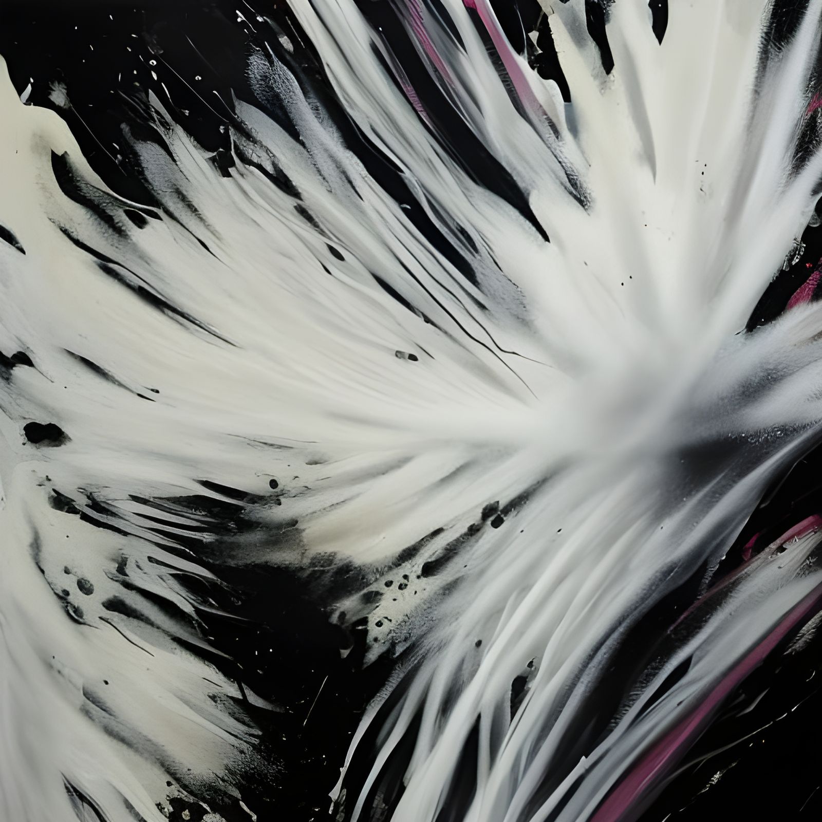 Battle-Worn Soldier in Abstract Expressionist Explosion