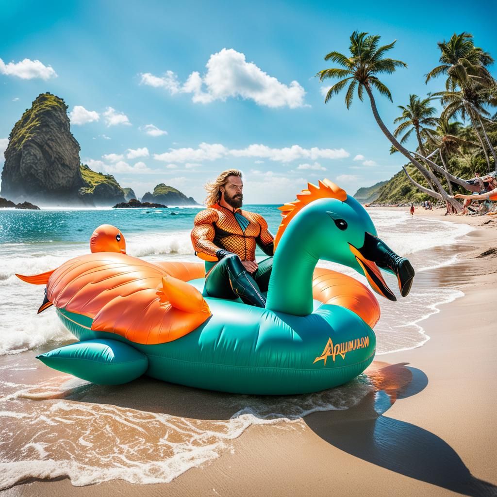 A beach day with Aquaman