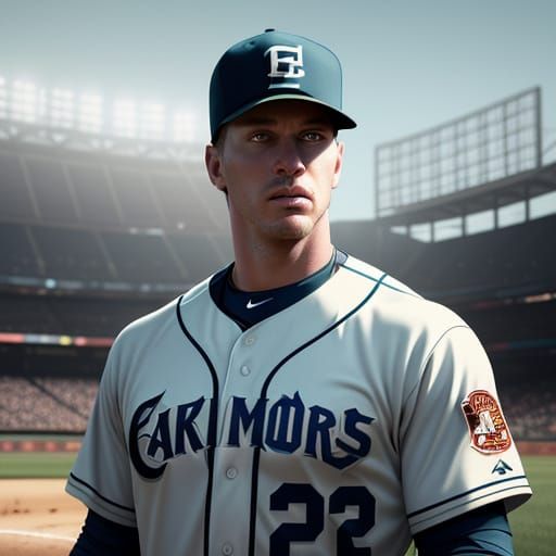 Little Man and Giant Sportsman in Cinematic Style