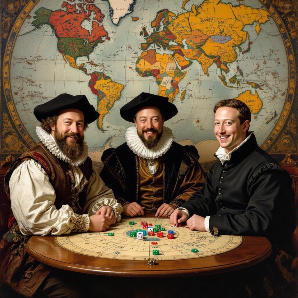 Bezos, Musk, Zuckerberg as Renaissance Merchants