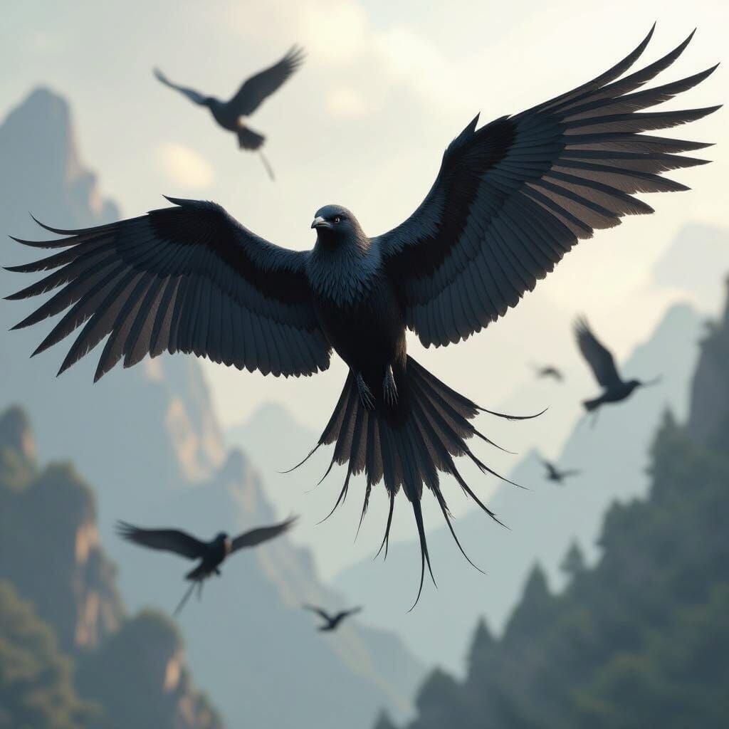 Ashwings: Batlike Seabirds in Dark Fantasy Art