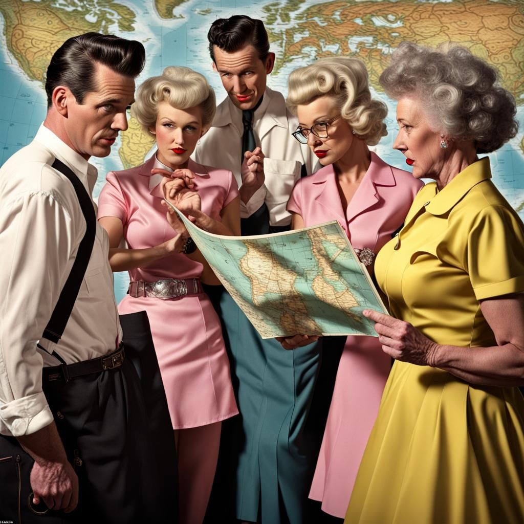 Rockabilly Weatherman Causes Swooning in Hyperreal Photo