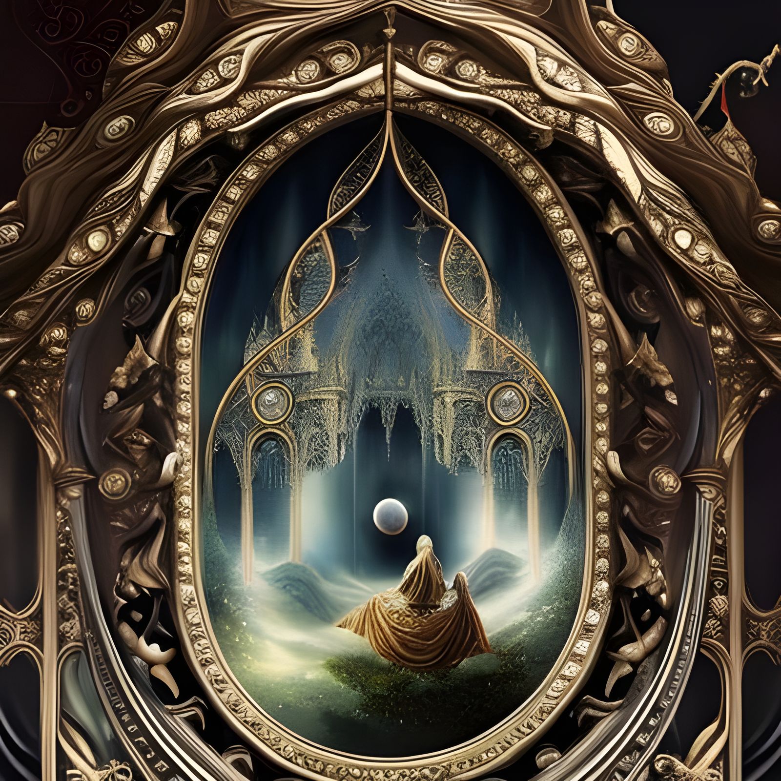 Fantastical Trompe-l'œil Illusion of Merlin