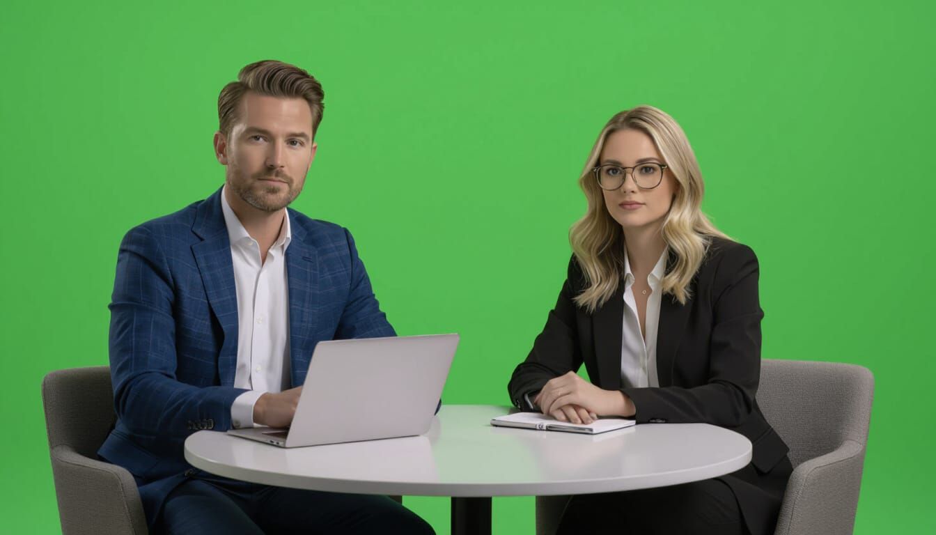 English Professors Co-hosting a Lesson in Studio