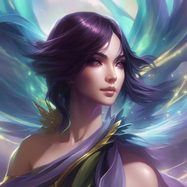 Rukia Portrait in Ghibli Art Style