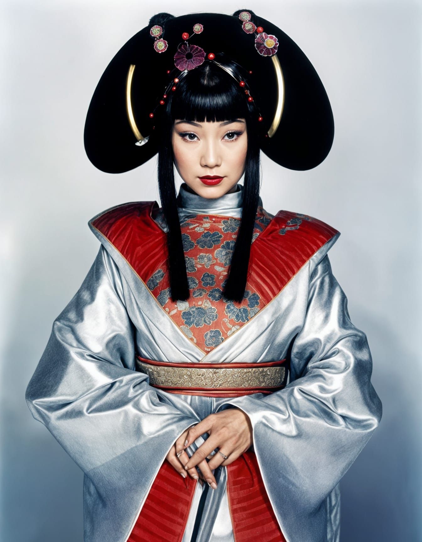 Anna May Wong as Geisha in Cyberpunk Style