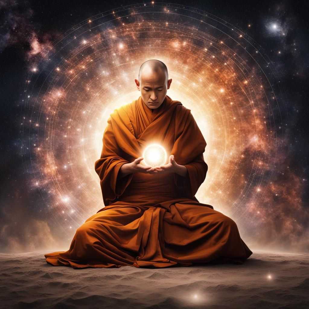Enlightened Monk Understands Universe Secrets
