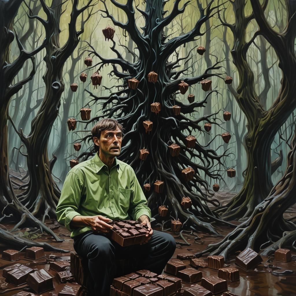 Melting Chocolates in Dark Forest, a Dark Fantasy