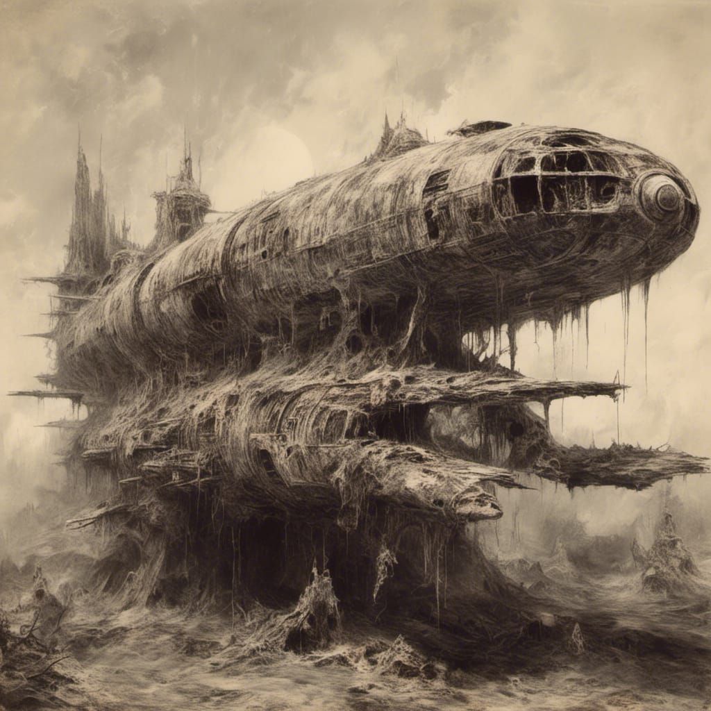 Macabre Buck Rogers Spaceship