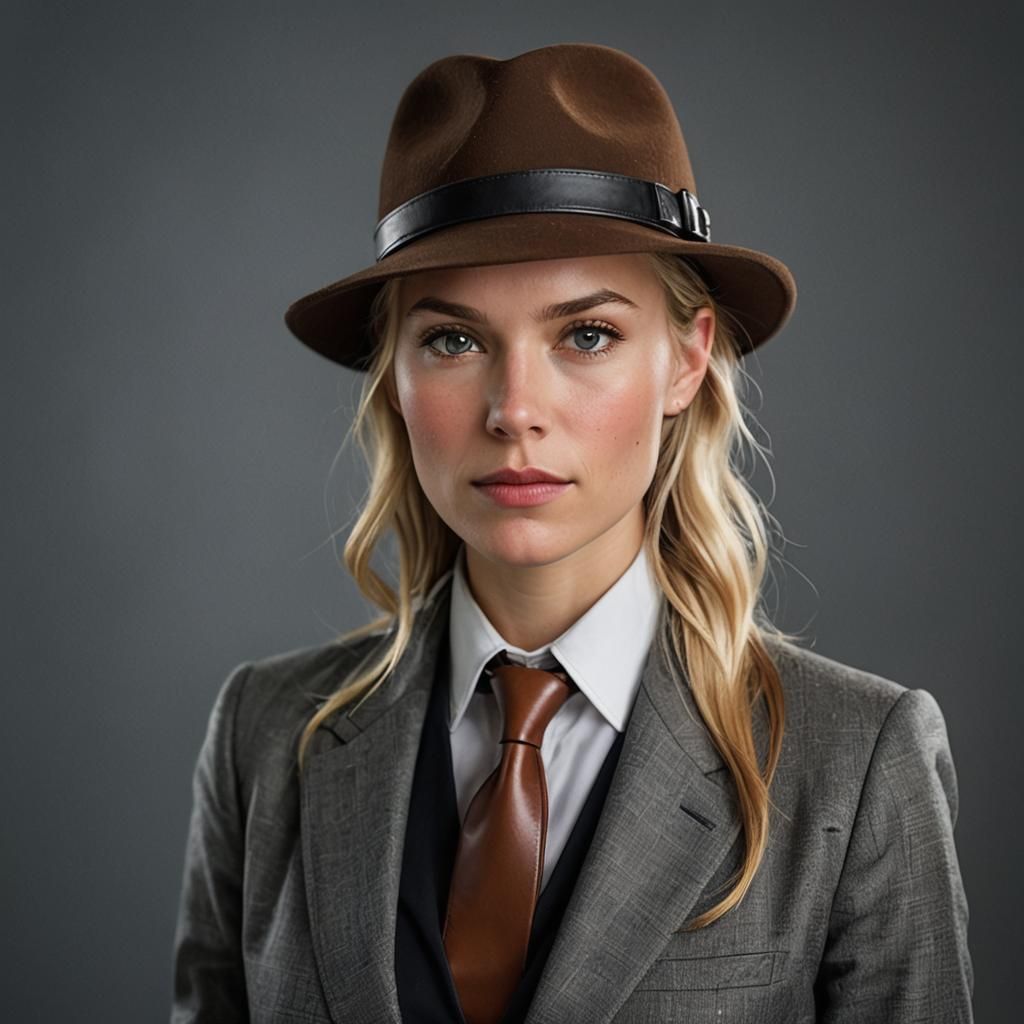 Professional Portrait of Young Lady in Suit