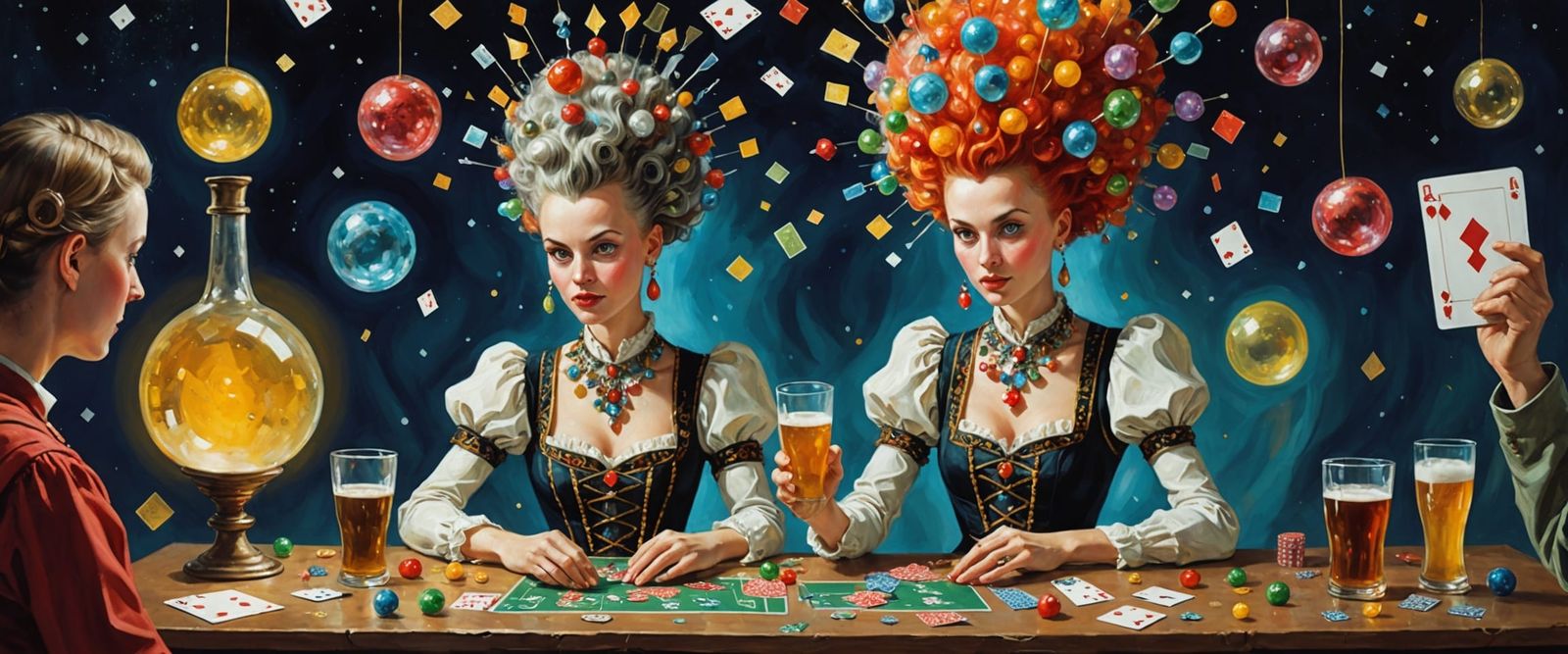 Cosmic Adventurer Mohawk in Candy Apple Dreamscape