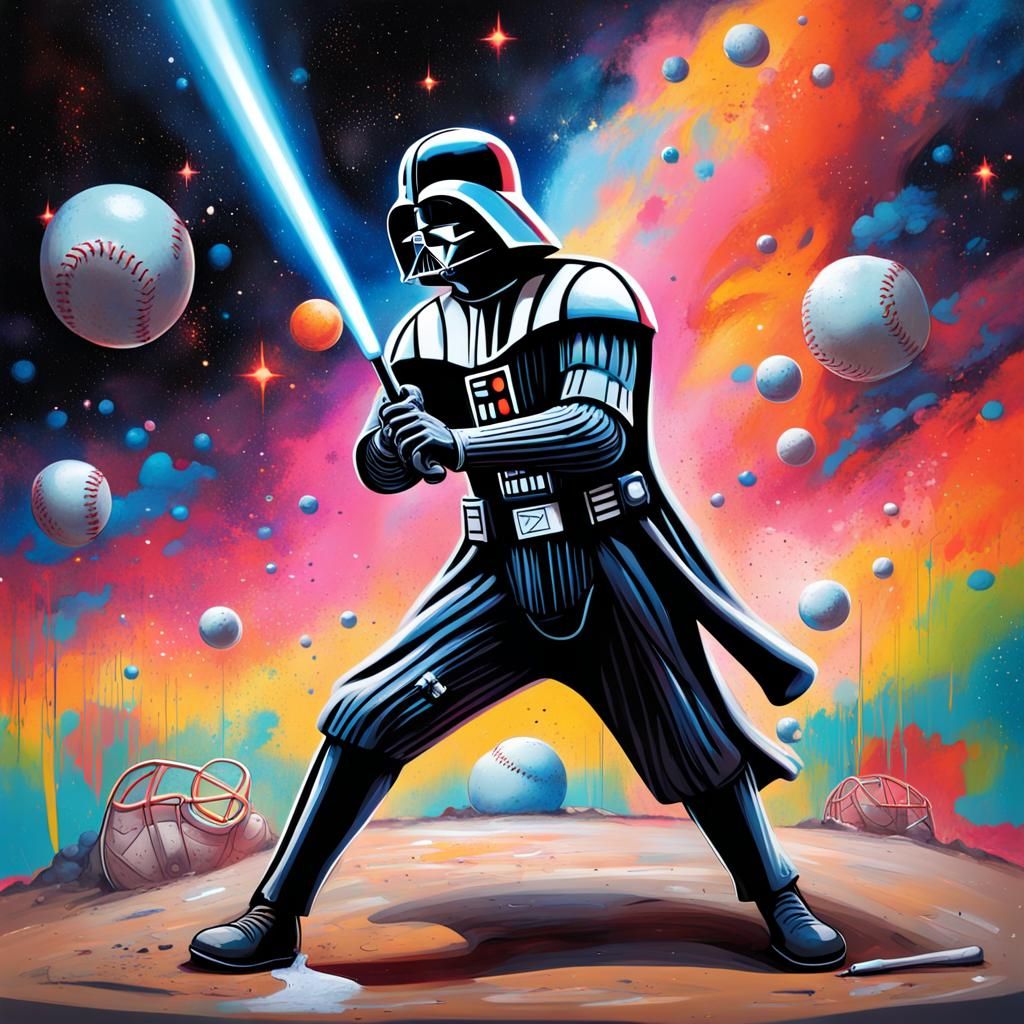 Intergalactic Baseball Game: Graffiti Art in Space