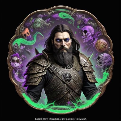 Necromancer Casting Spells in Candy Art Style