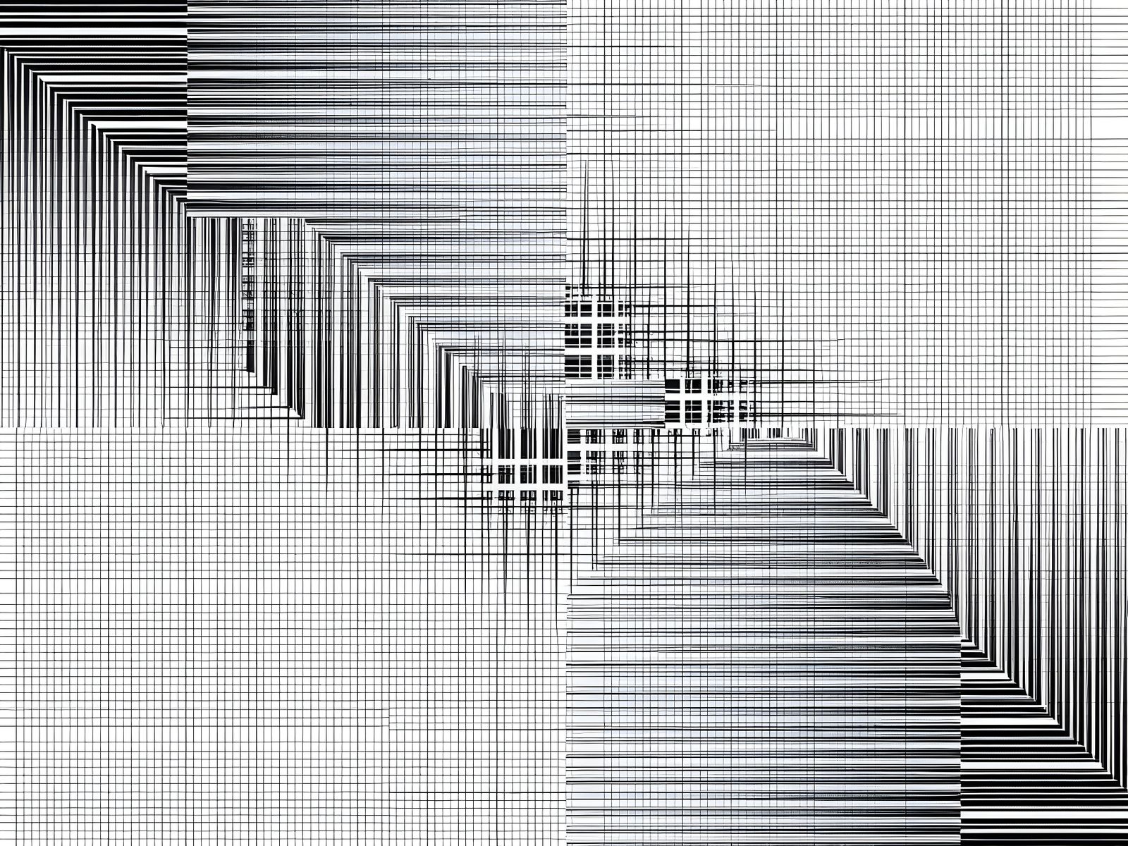 Intricate Layered Pattern with Minimal Lines