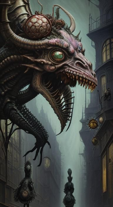 Plaid Zebrafish Riders in Post-Apocalyptic Wonderland