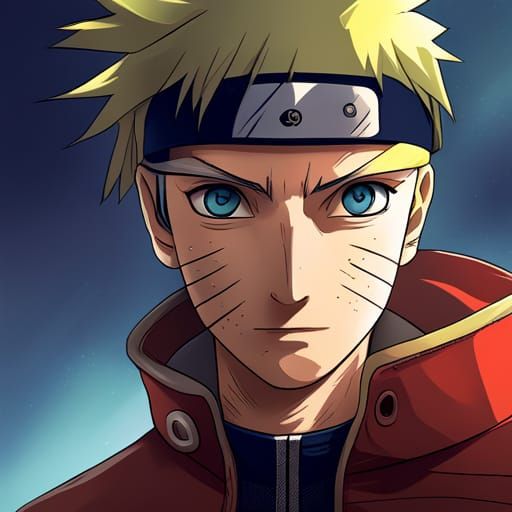 Stylized Anime Image of Naruto