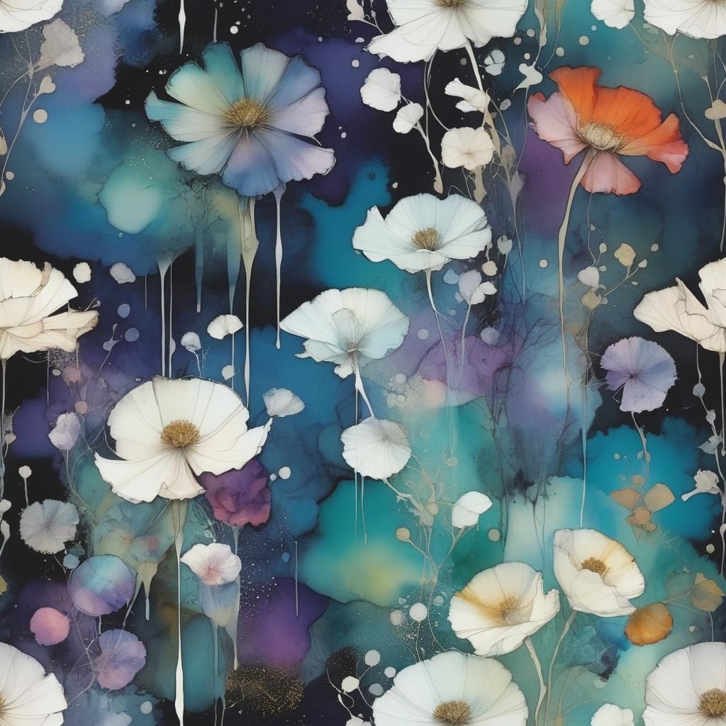 Magical Arabesque Alcohol Ink Art