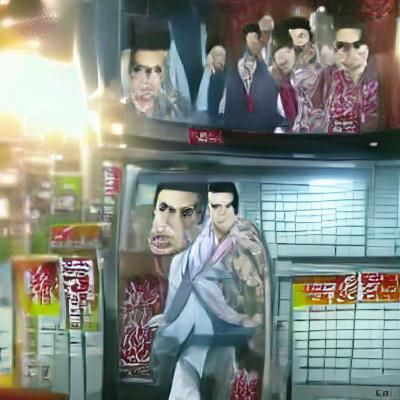 Yakuza Character Portrait in Anime Style