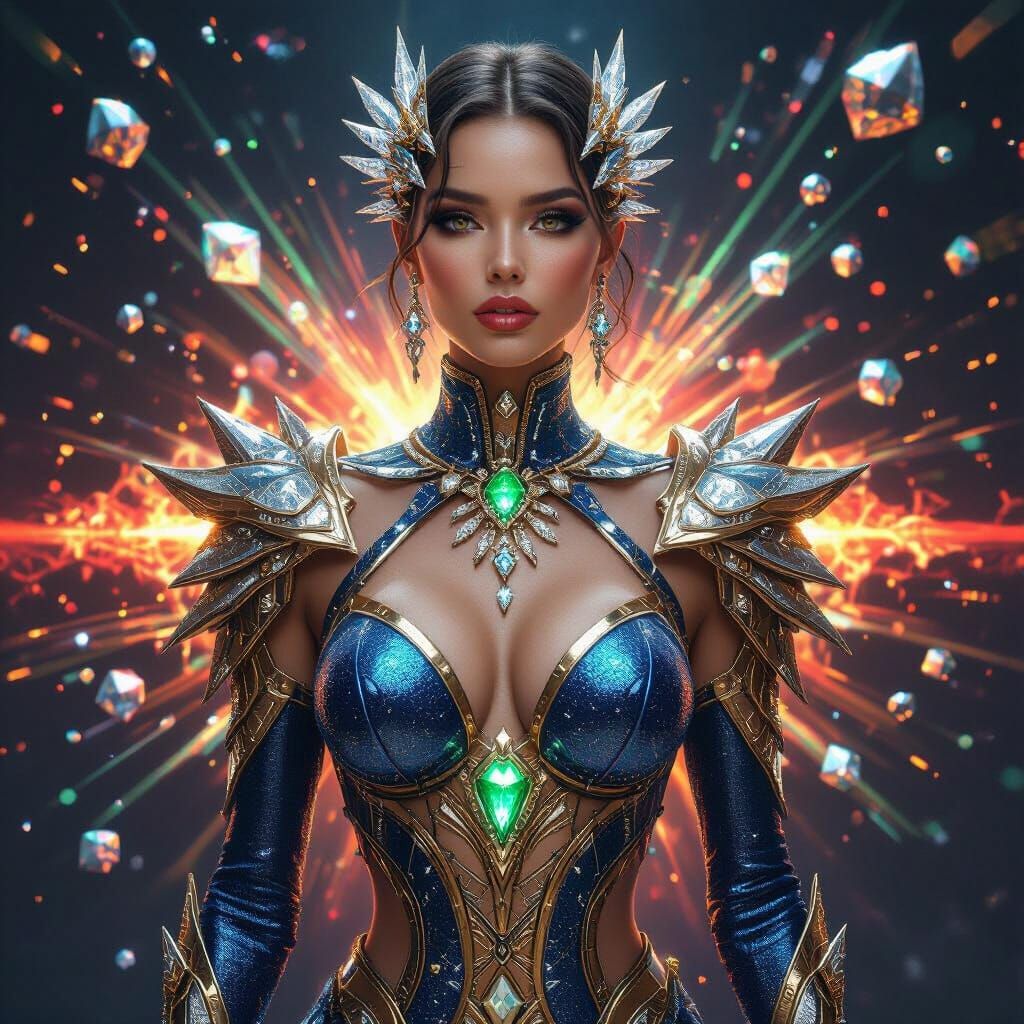 Stunning NFT Portrait of a Futuristic Woman