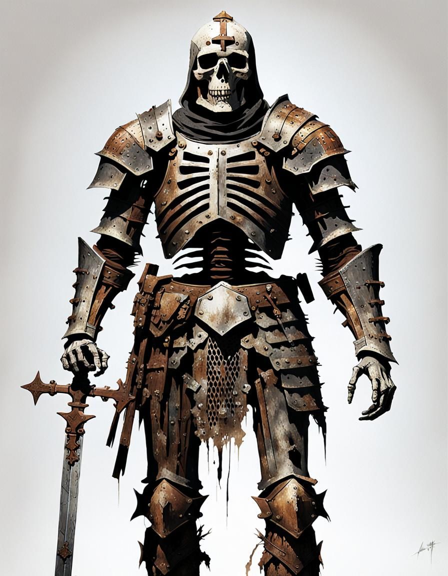 Undead Crusader Knight Concept Art