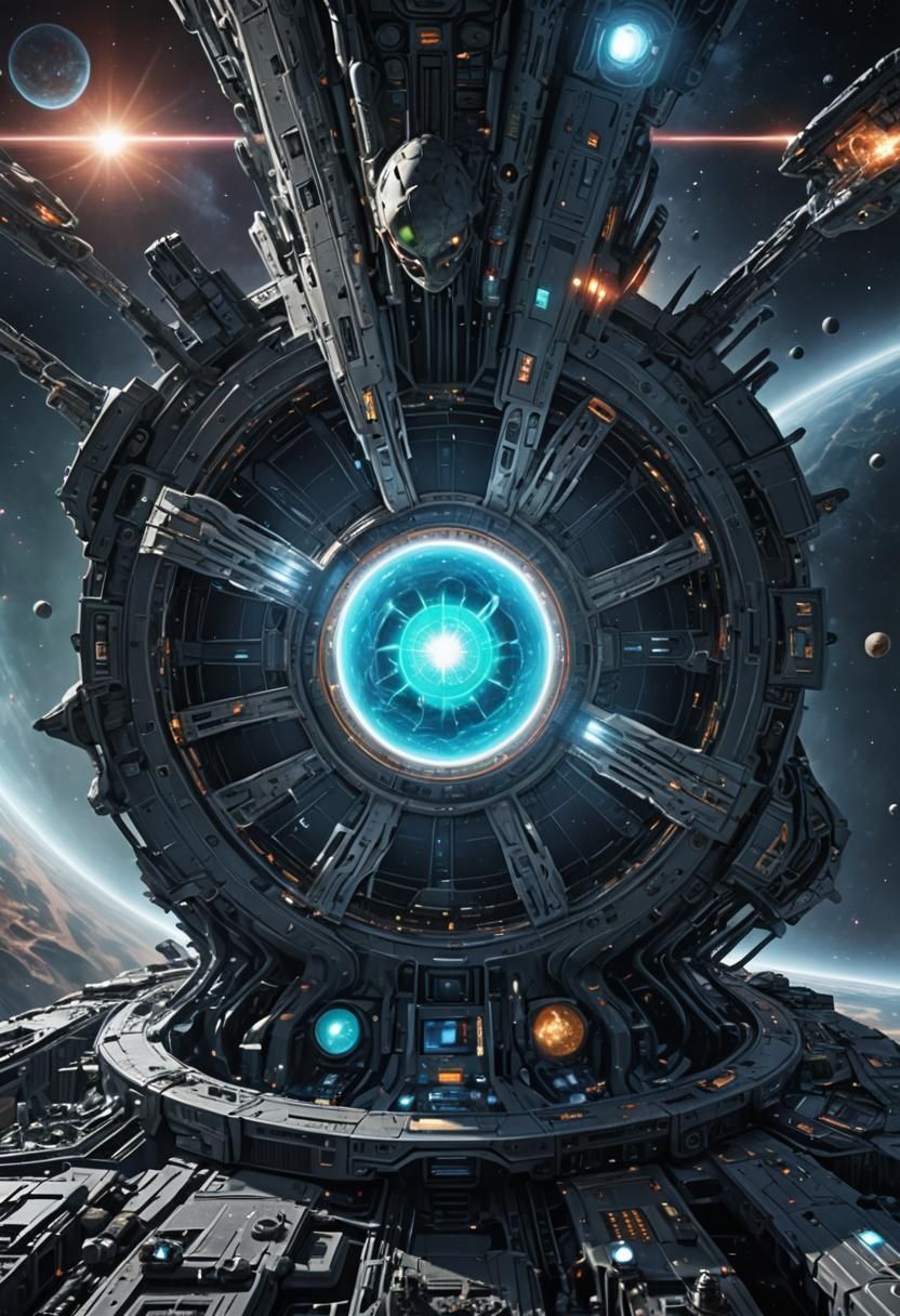 A space device of an alien civilization, a quantum transitio...