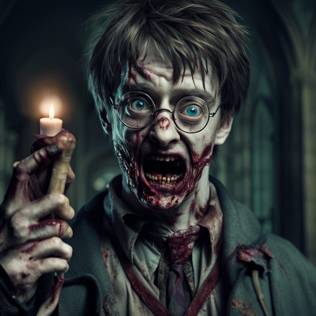 Harry Potter as Zombie in Live Action