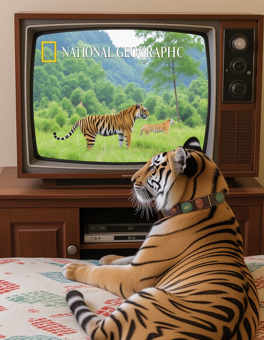 Tiger Watches TV: An Analog Photography Style