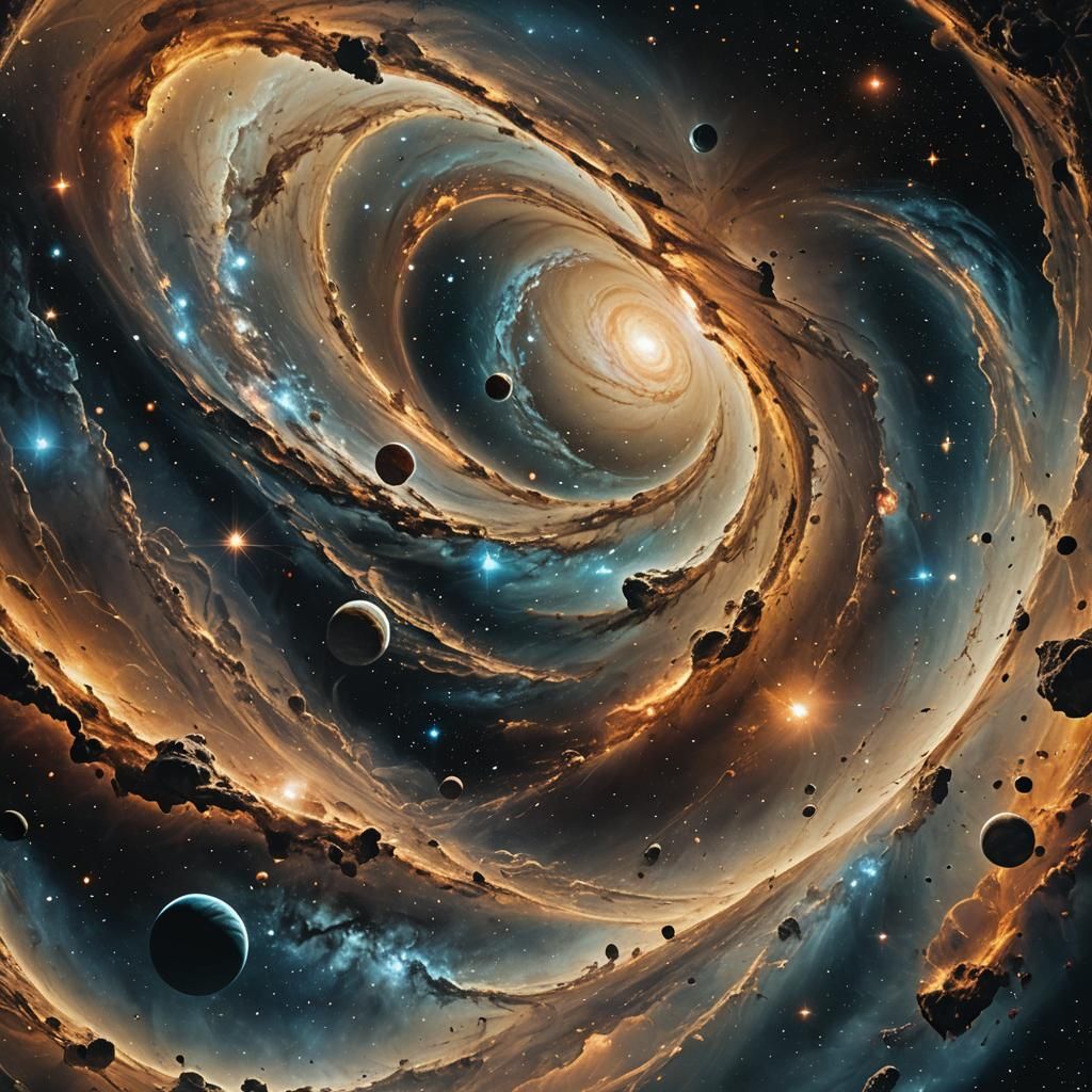 Dramatic Cosmic Vortex in Outer Space