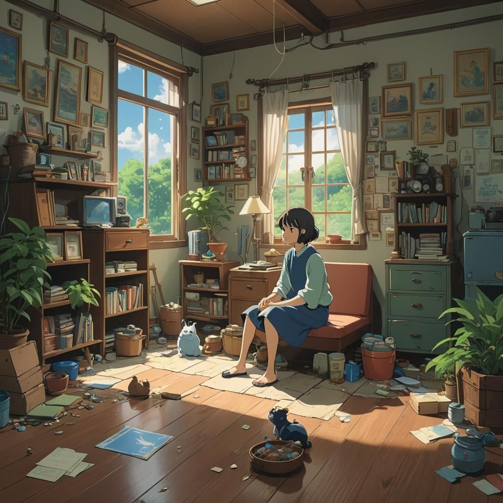 Woman Healing Inner Child: Anime Key Visual