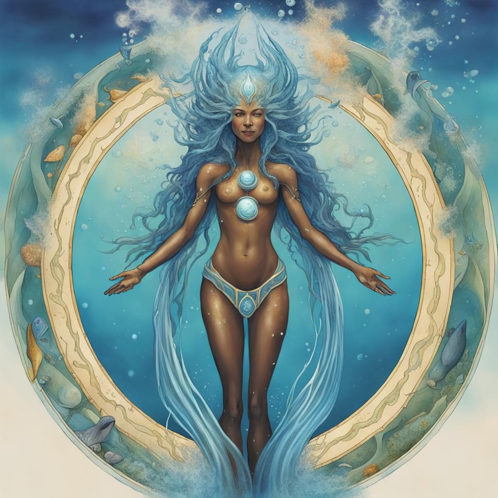 Cosmic Master Aqualis: Symbolic Water Goddess