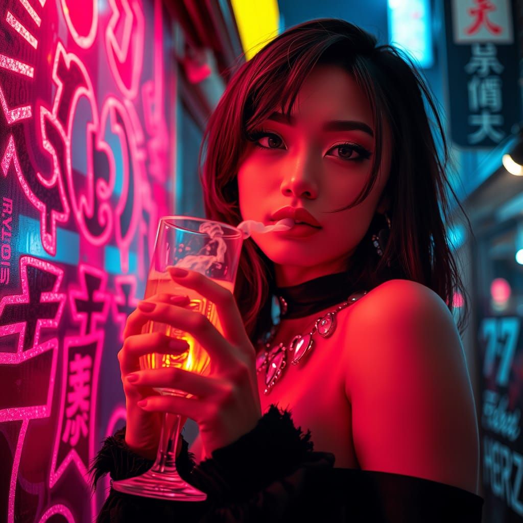 Harajuku Beauty with Graffiti and Swarovski Crystals