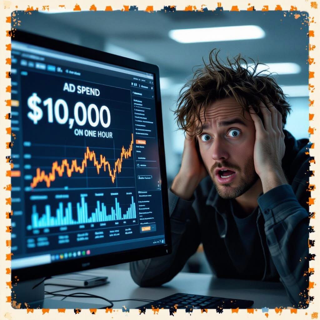 META Ads Spend Skyrockets in Cinematic Film Still