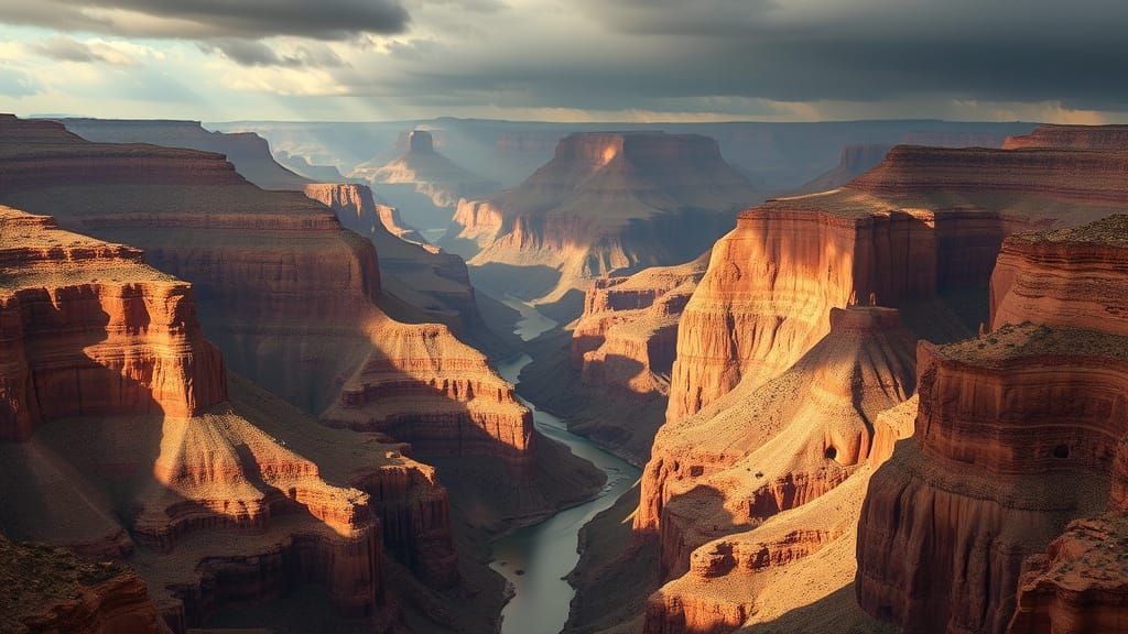 Dadaist Grand Canyon Nightmare in Pastel Colors