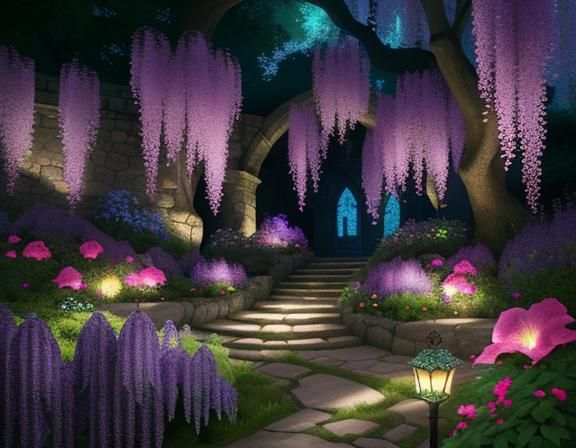 (Flowers are all crystal glass blown1.8).(A magical secret g...