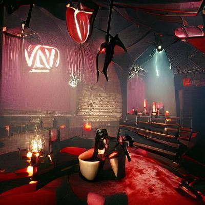 Vampire Nightclub: Leather, Blood Cocktails, Strobe Lights