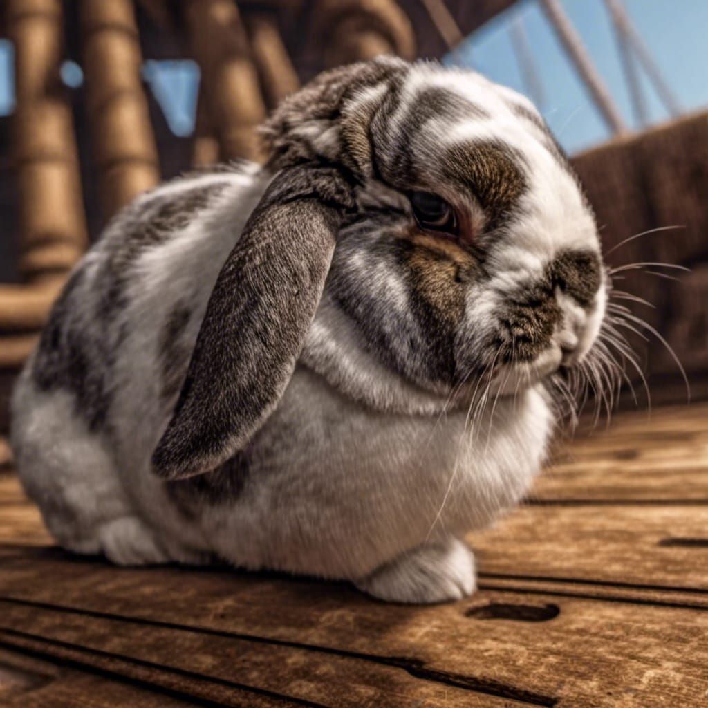 Holland Lop Rabbit Pirate Ship Adventure