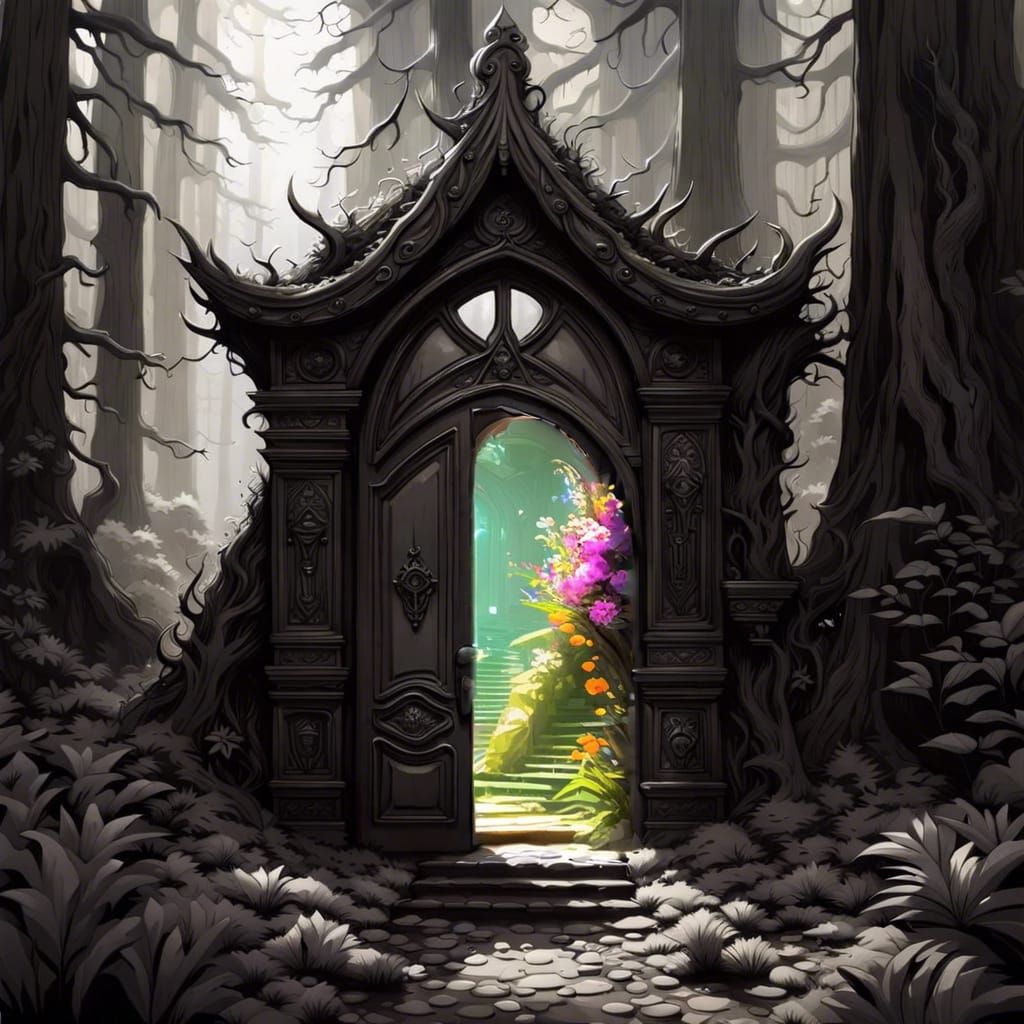 Magical Vivid World of Flowers and Butterflies