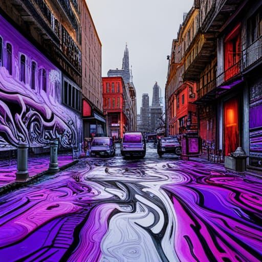 Cybernetic Zoology in Graffiti Art Style