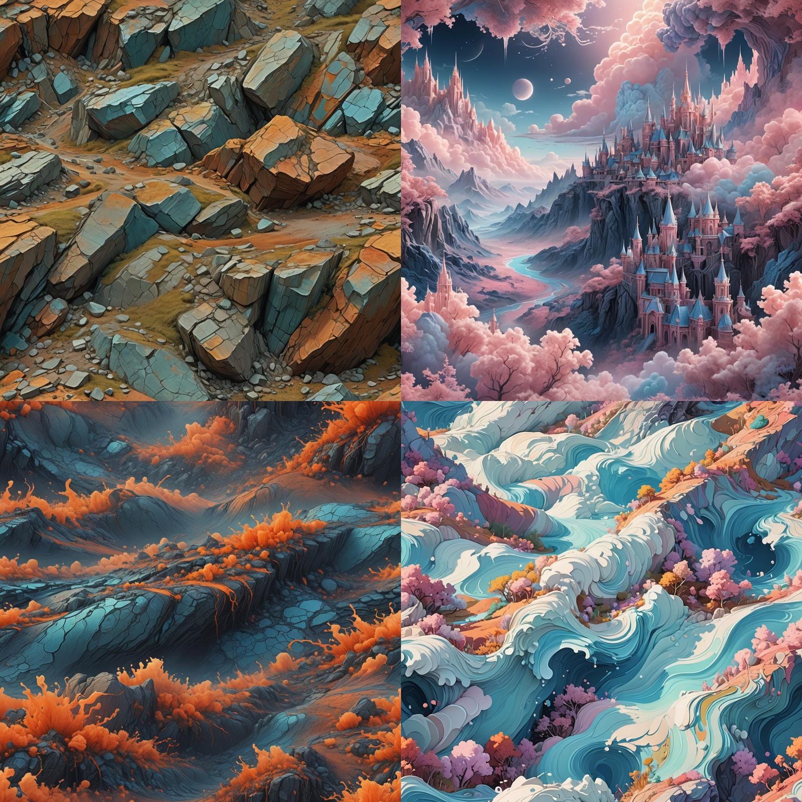 Irregular Pattern Background in Light Colors