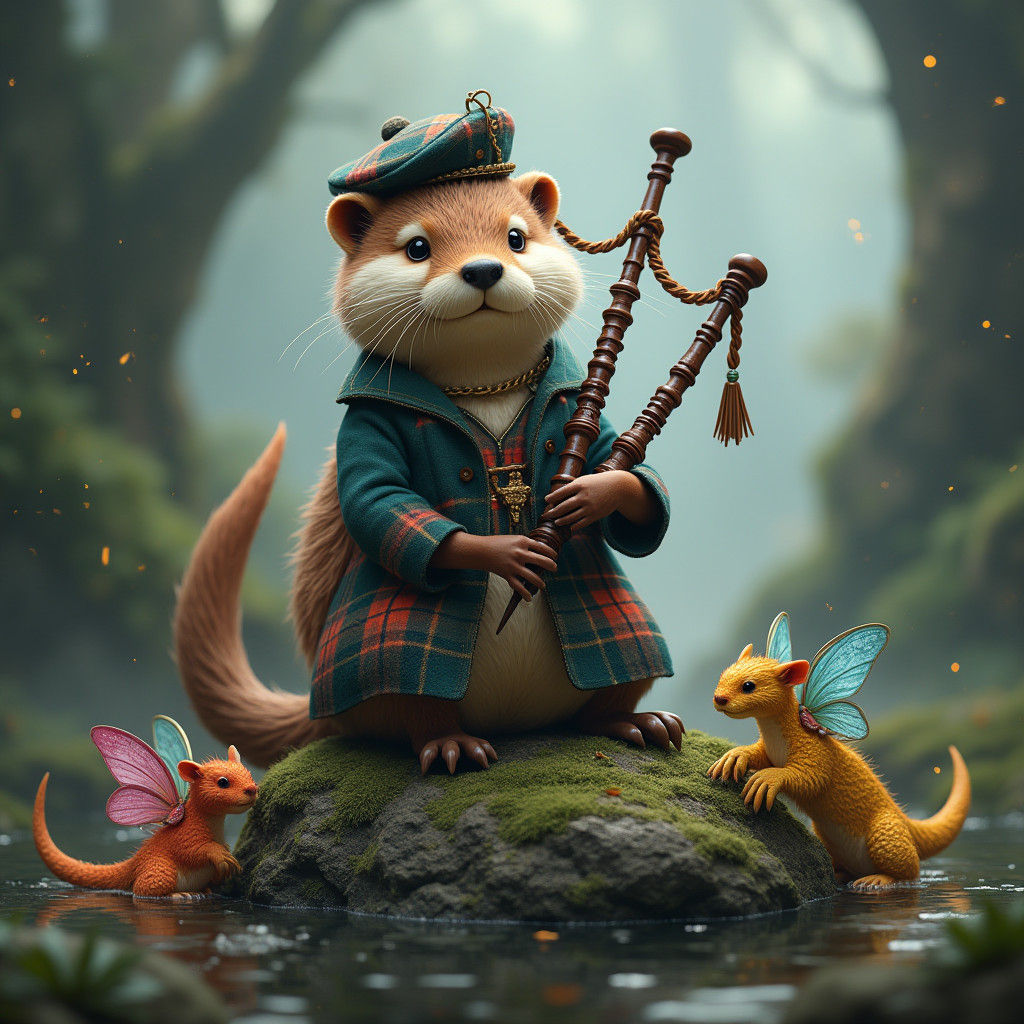Otter's Bagpipe Serenade for Miniature Dragons