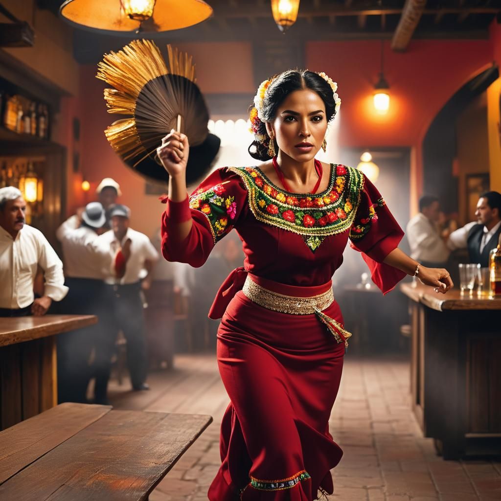 Latina Woman's Escape: A Martin Schoeller-Inspired Portrait