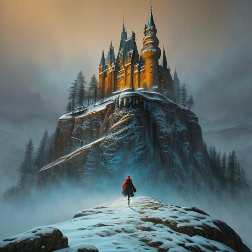 Narnia Landscape as Impasto Painting