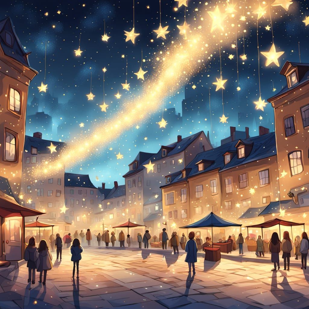 City Square Lights for Starfall Night Celebration